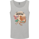 Just a Girl Who Loves Dragons RPG Fantasy Mens Vest Tank Top Sports Grey