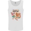 Just a Girl Who Loves Dragons RPG Fantasy Mens Vest Tank Top White