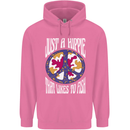Just a Hippy That Likes to Fish Fishing Fisherman Childrens Kids Hoodie Azalea
