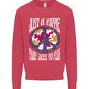 Just a Hippy That Likes to Fish Fishing Fisherman Kids Sweatshirt Jumper Heliconia