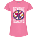 Just a Hippy That Likes to Fish Fishing Fisherman Womens Petite Cut T-Shirt Azalea