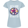 Just a Hippy That Likes to Fish Fishing Fisherman Womens Petite Cut T-Shirt Light Blue