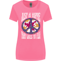 Just a Hippy That Likes to Fish Fishing Fisherman Womens Wider Cut T-Shirt Azalea