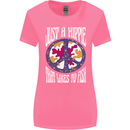 Just a Hippy That Likes to Fish Fishing Fisherman Womens Wider Cut T-Shirt Azalea