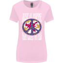 Just a Hippy That Likes to Fish Fishing Fisherman Womens Wider Cut T-Shirt Light Pink