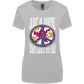Just a Hippy That Likes to Fish Fishing Fisherman Womens Wider Cut T-Shirt Sports Grey