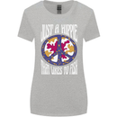Just a Hippy That Likes to Fish Fishing Fisherman Womens Wider Cut T-Shirt Sports Grey