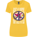 Just a Hippy That Likes to Fish Fishing Fisherman Womens Wider Cut T-Shirt Yellow
