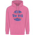 Just a Mom Who Loves Baseball Childrens Kids Hoodie Azalea