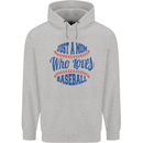 Just a Mom Who Loves Baseball Childrens Kids Hoodie Sports Grey