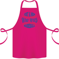 Just a Mom Who Loves Baseball Cotton Apron 100% Organic Pink