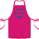 Just a Mom Who Loves Baseball Cotton Apron 100% Organic Pink