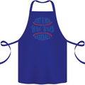 Just a Mom Who Loves Baseball Cotton Apron 100% Organic Royal Blue