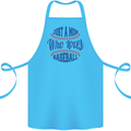 Just a Mom Who Loves Baseball Cotton Apron 100% Organic Turquoise