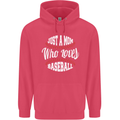 Just a Mom Who Loves Baseball Funny Childrens Kids Hoodie Heliconia