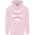 Just a Mom Who Loves Baseball Funny Childrens Kids Hoodie Light Pink