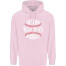 Just a Mom Who Loves Baseball Funny Childrens Kids Hoodie Light Pink