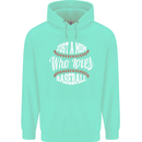 Just a Mom Who Loves Baseball Funny Childrens Kids Hoodie Peppermint