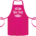 Just a Mom Who Loves Baseball Funny Cotton Apron 100% Organic Pink