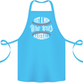Just a Mom Who Loves Baseball Funny Cotton Apron 100% Organic Turquoise