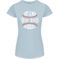 Just a Mom Who Loves Baseball Funny Womens Petite Cut T-Shirt Light Blue