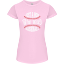 Just a Mom Who Loves Baseball Funny Womens Petite Cut T-Shirt Light Pink
