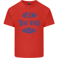 Just a Mom Who Loves Baseball Kids T-Shirt Childrens Red