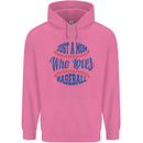 Just a Mom Who Loves Baseball Mens 80% Cotton Hoodie Azelea