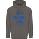 Just a Mom Who Loves Baseball Mens 80% Cotton Hoodie Charcoal