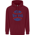 Just a Mom Who Loves Baseball Mens 80% Cotton Hoodie Maroon