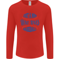 Just a Mom Who Loves Baseball Mens Long Sleeve T-Shirt Red