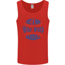 Just a Mom Who Loves Baseball Mens Vest Tank Top Red