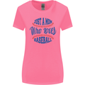 Just a Mom Who Loves Baseball Womens Wider Cut T-Shirt Azalea