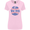 Just a Mom Who Loves Baseball Womens Wider Cut T-Shirt Light Pink