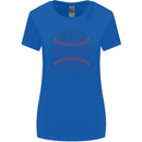 Just a Mom Who Loves Baseball Womens Wider Cut T-Shirt Royal Blue