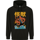 Kaiju Dragon King Ghidorah Japanese Monster Childrens Kids Hoodie Black