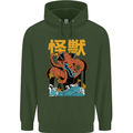Kaiju Dragon King Ghidorah Japanese Monster Childrens Kids Hoodie Forest Green