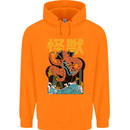 Kaiju Dragon King Ghidorah Japanese Monster Childrens Kids Hoodie Orange