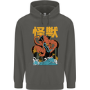 Kaiju Dragon King Ghidorah Japanese Monster Childrens Kids Hoodie Storm Grey