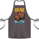 Kaiju Dragon King Ghidorah Japanese Monster Cotton Apron 100% Organic Dark Grey