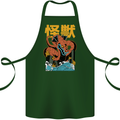 Kaiju Dragon King Ghidorah Japanese Monster Cotton Apron 100% Organic Forest Green