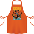 Kaiju Dragon King Ghidorah Japanese Monster Cotton Apron 100% Organic Orange