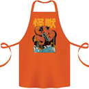 Kaiju Dragon King Ghidorah Japanese Monster Cotton Apron 100% Organic Orange