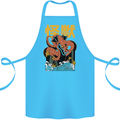 Kaiju Dragon King Ghidorah Japanese Monster Cotton Apron 100% Organic Turquoise