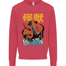 Kaiju Dragon King Ghidorah Japanese Monster Kids Sweatshirt Jumper Heliconia