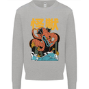 Kaiju Dragon King Ghidorah Japanese Monster Kids Sweatshirt Jumper Sports Grey