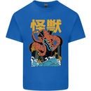 Kaiju Dragon King Ghidorah Japanese Monster Kids T-Shirt Childrens Royal Blue