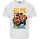 Kaiju Dragon King Ghidorah Japanese Monster Kids T-Shirt Childrens White