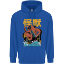 Kaiju Dragon King Ghidorah Japanese Monster Mens 80% Cotton Hoodie Royal Blue