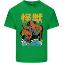 Kaiju Dragon King Ghidorah Japanese Monster Mens Cotton T-Shirt Tee Top Irish Green